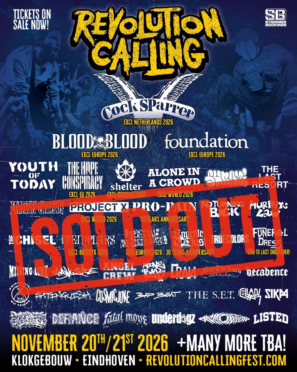 Revolution Calling uitverkocht