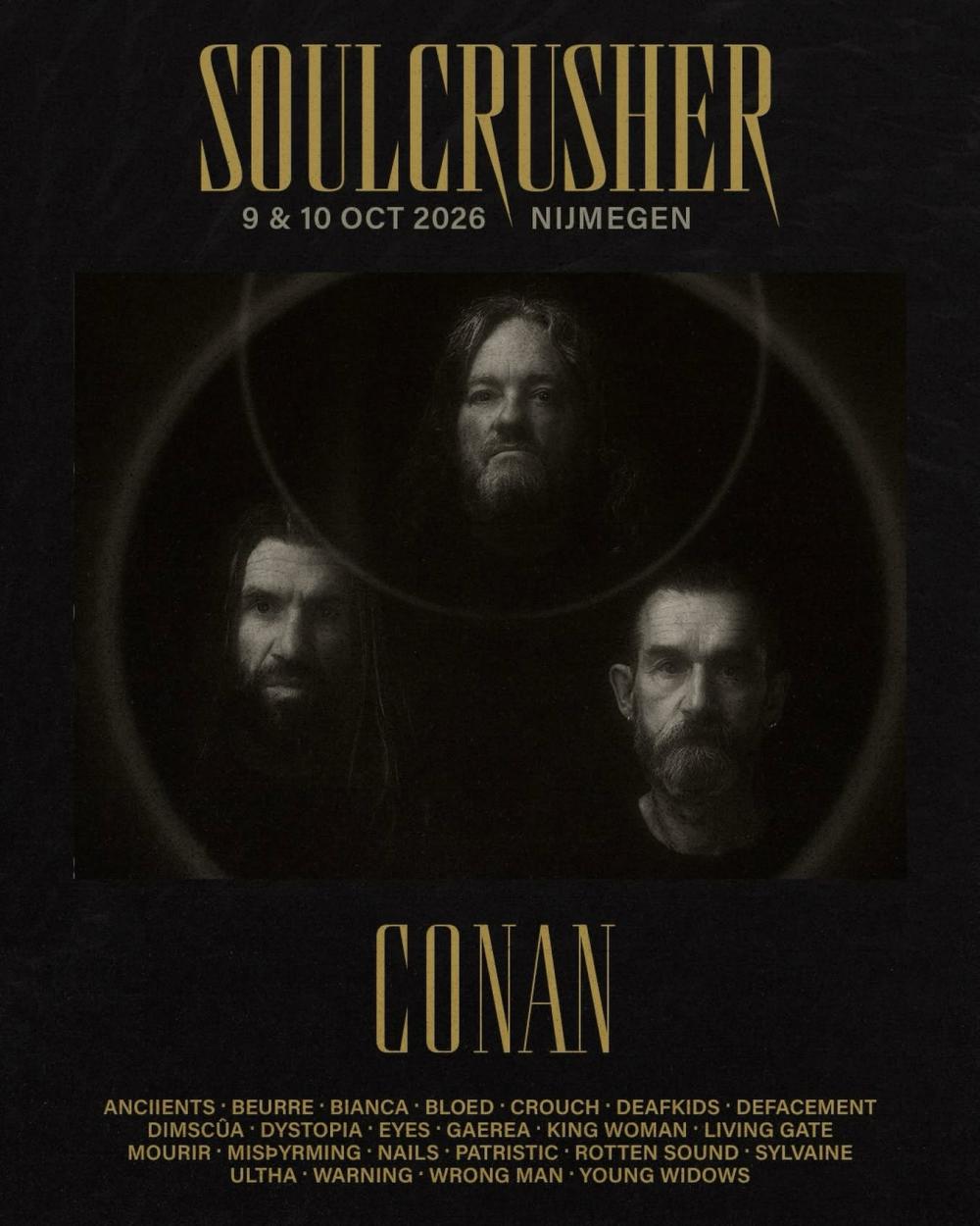Conan vervangt Yob op Soulcrusher