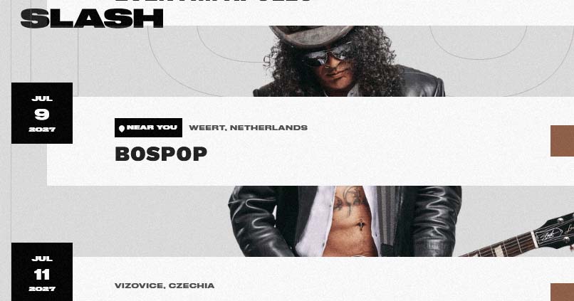 Slash naar Bospop en heeft nieuwe track uit