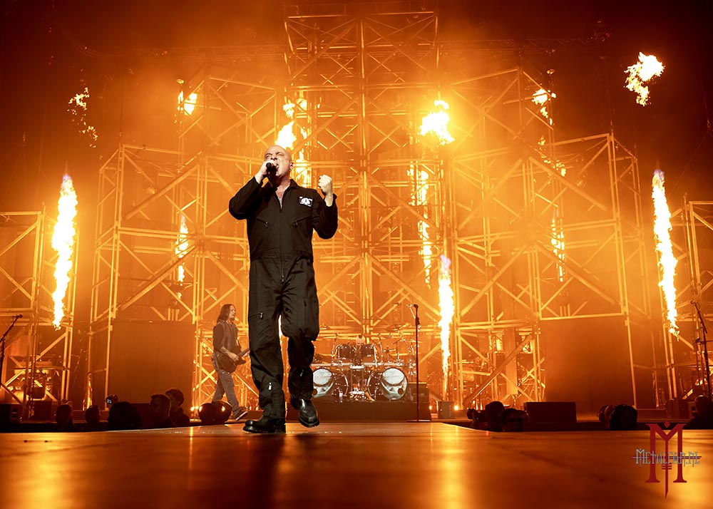 Fotoreportage van Disturbed en Megadeth